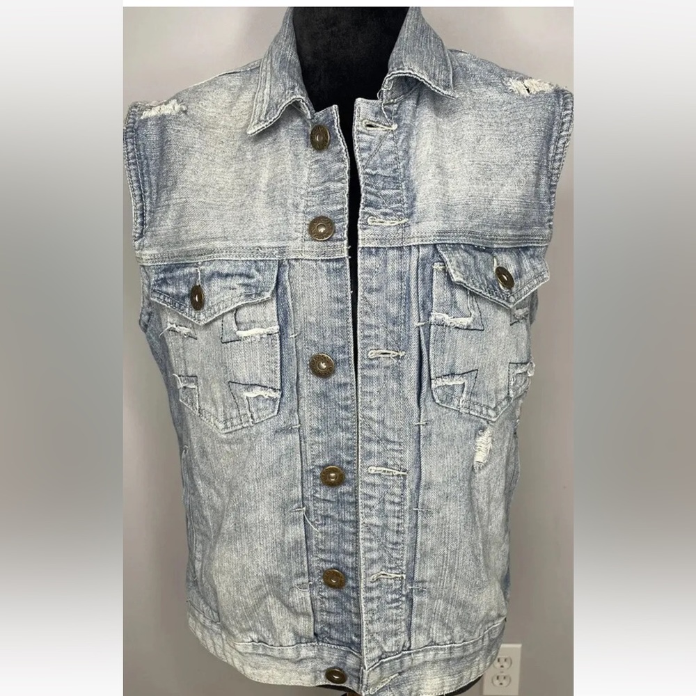 Mens CARBON JEAN Vest Size L